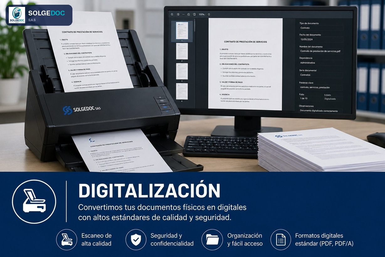 Digitalización y gestión electrónica de documentos